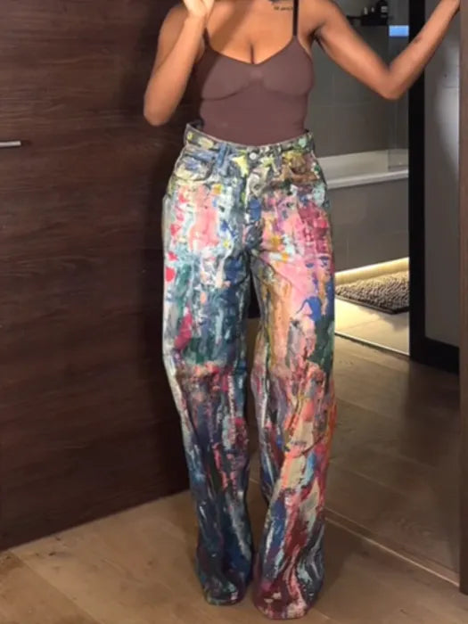 The multicolor pants